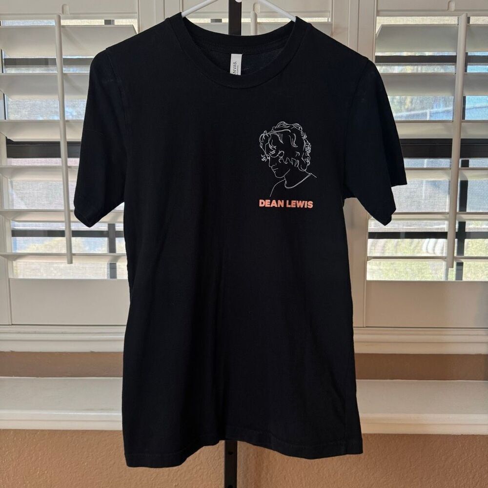 Dean Lewis A Place We Knew 2019 Black Tour Shirt Size Small Official Merch Emo
